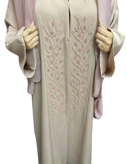 Dreamy Violet Blush Abaya