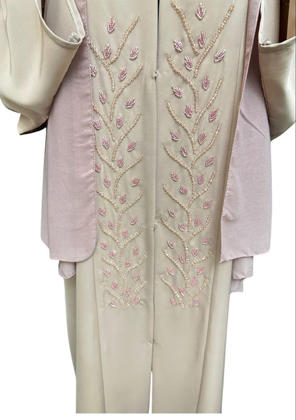 Dreamy Violet Blush Abaya