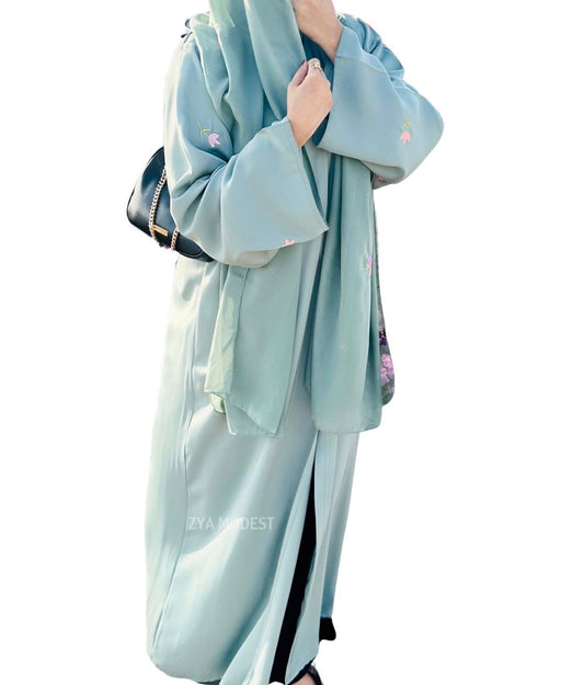 Elysian Mint Blossom Abaya