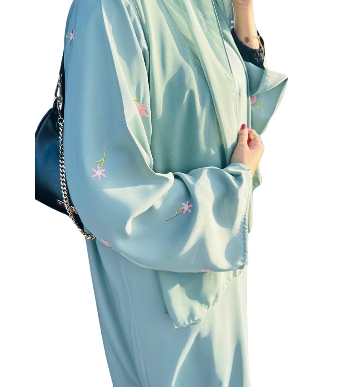 Elysian Mint Abaya and Elysian Mint Hijab