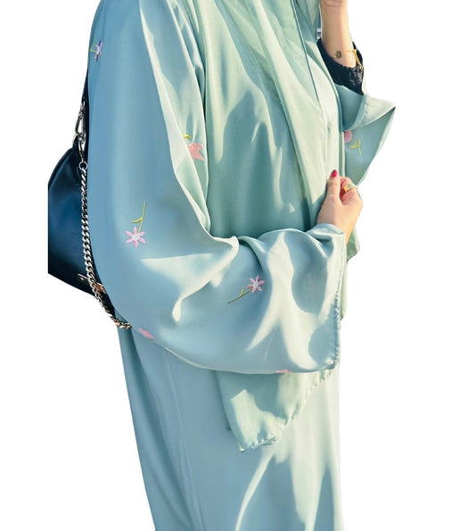 Elysian Mint Abaya and Elysian Mint Hijab