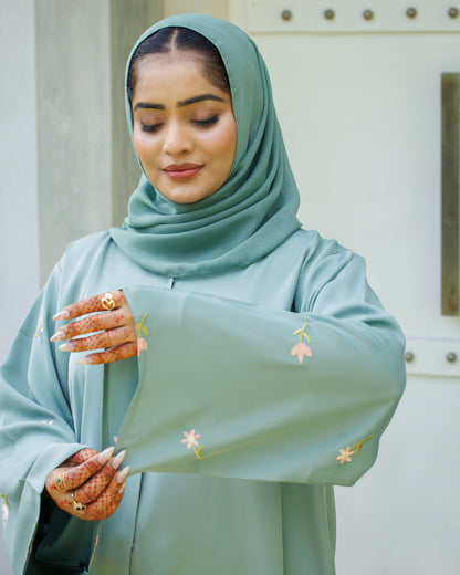 Elysian Mint Blossom Abaya
