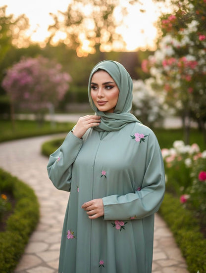 Lush Petals Abaya