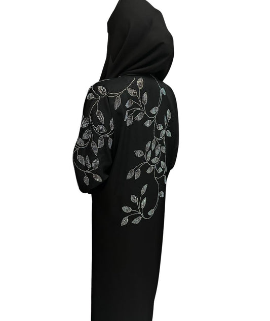 Ivy Glow Black Abaya