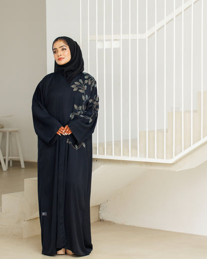 Ivy Glow Black Abaya