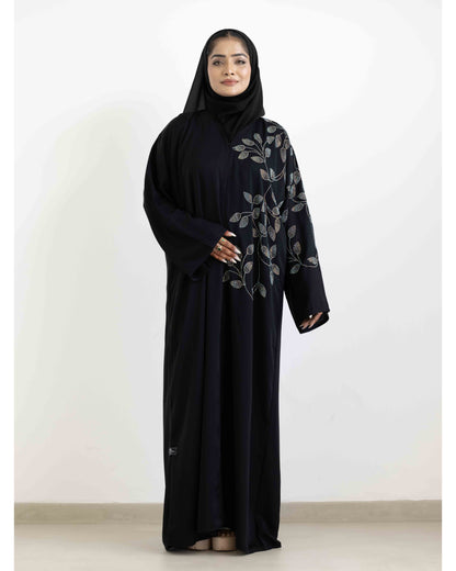Ivy Glow Black Abaya