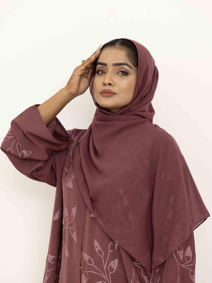 Ivy Glow Purple Abaya