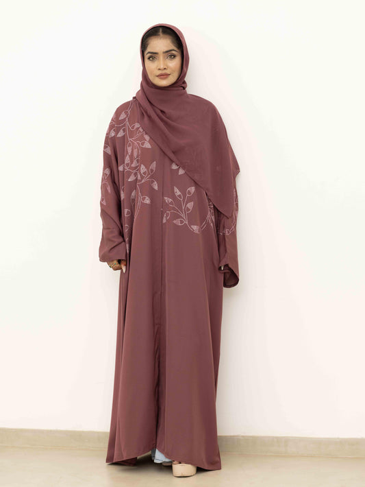 Ivy Glow Purple Abaya