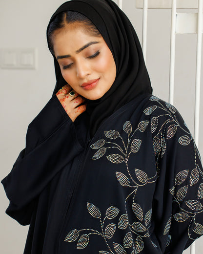 Ivy Glow Black Abaya