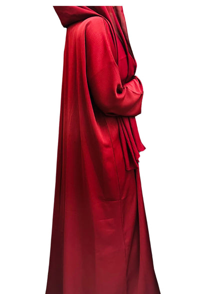 Lavish Maroon Abaya