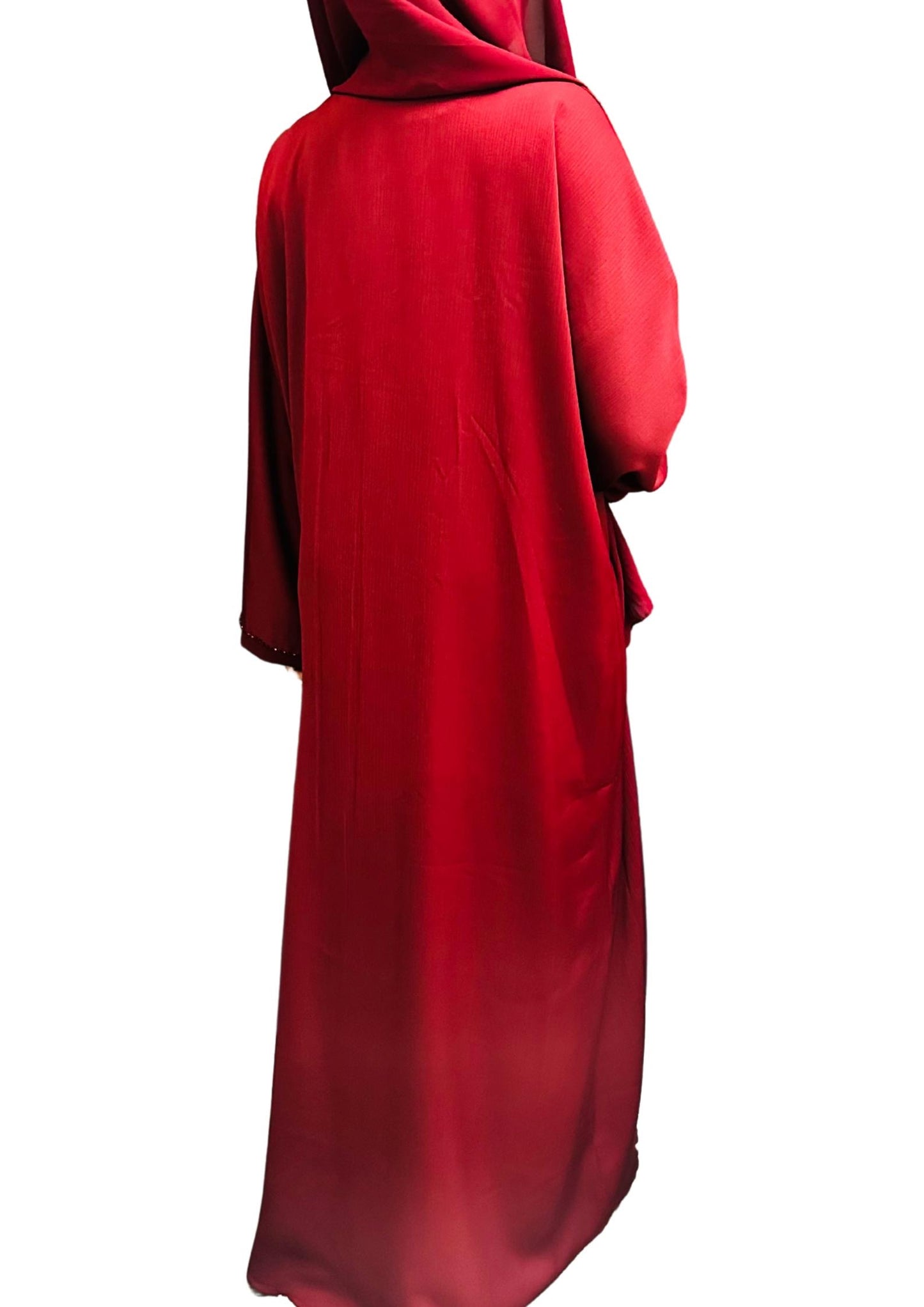 Lavish Maroon Abaya