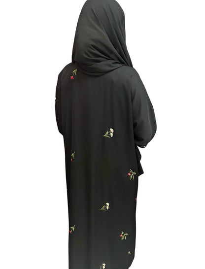 Midnight Blossom Abaya