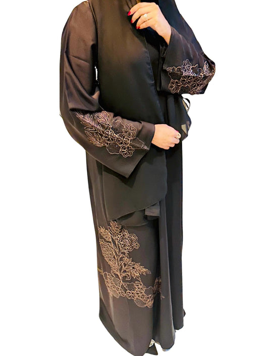 Midnight Florals Abaya