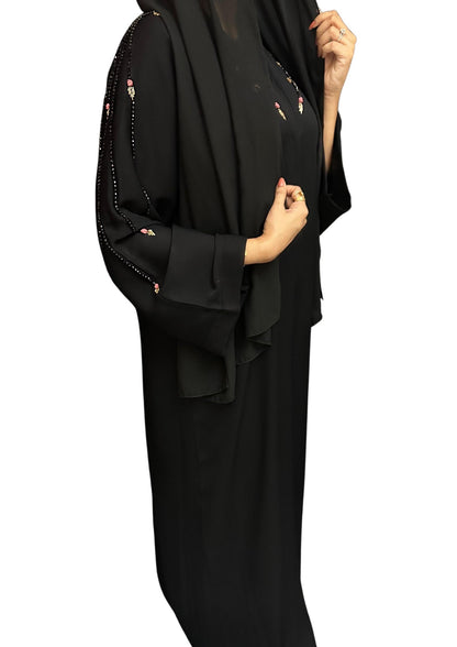 Midnight Rose Abaya