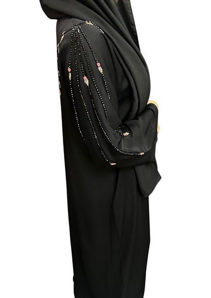 Midnight Rose Abaya