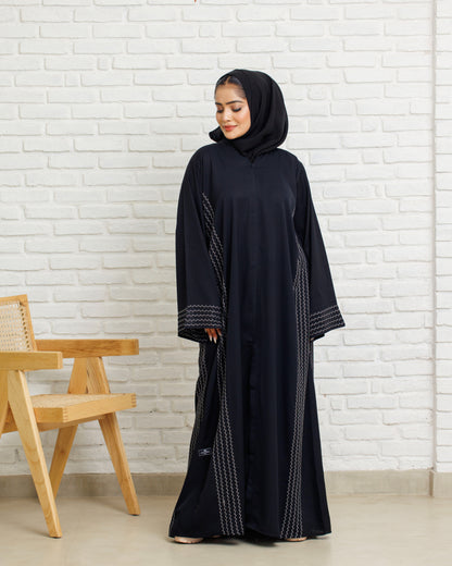 Moonlit Black Abaya