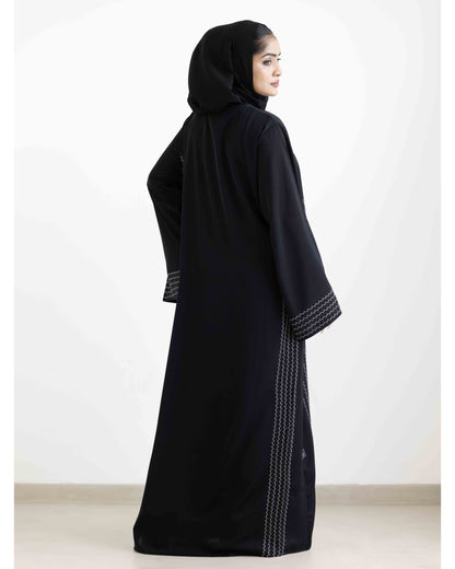 Moonlit Black Abaya