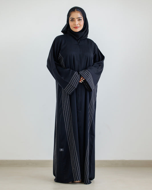 Moonlit Black Abaya