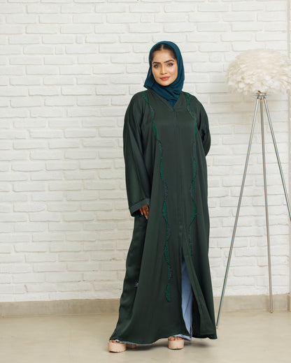 Mystic Green Abaya
