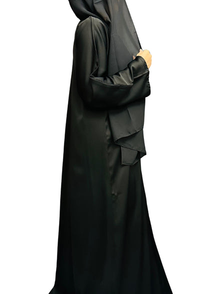 Radiant Black Abaya