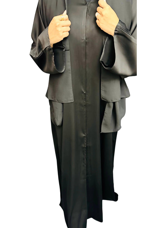 Radiant Black Abaya